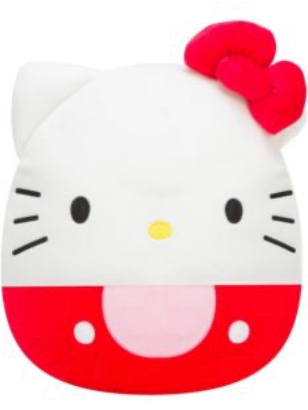 Hello Kitty White Plush with Red Bow and Red Base